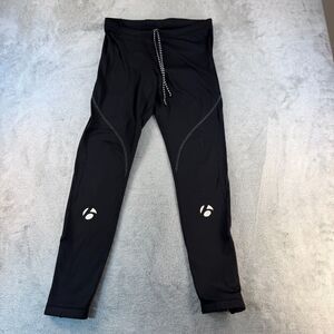 Bontrager Mens Large Cycling Tights Black Reflective Drawstring Bicycle Pants